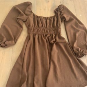 brown dress